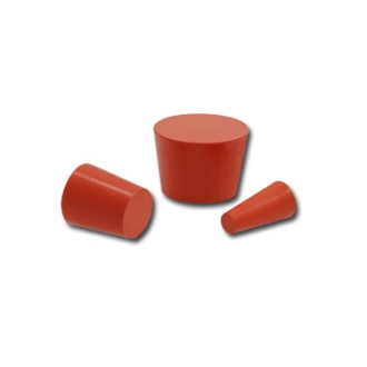 .781 X 1 X 1" LONG SILICONE TAPERED PLUGS (5 COUNT)