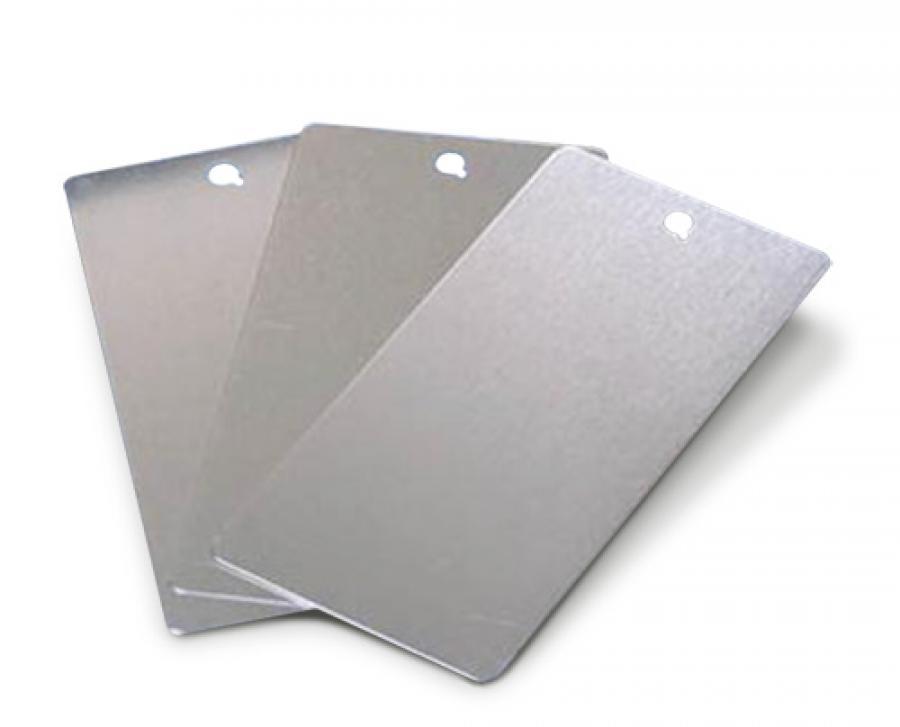 (50) BLANK STEEL PANELS (Large 3 x 5")
