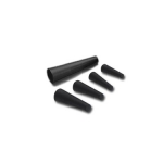 .125 X .5 X 2" LONG SILICONE TAPERED PLUGS (25 COUNT)