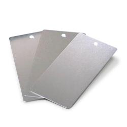 (50) BLANK ALUMINUM PANELS (2 x 3.5")